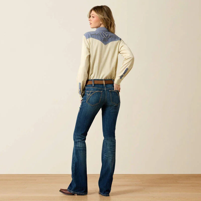 Ariat Mid Rise Fiona Boot Cut Jeans voor dames