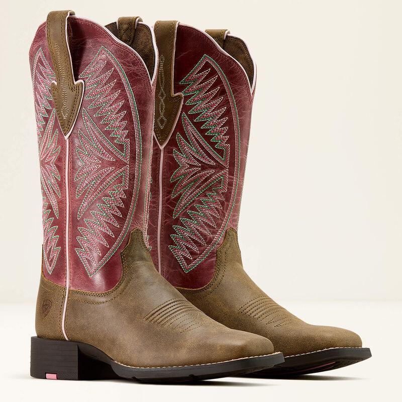 Ariat Round Up Ruidoso Westernlaars met brede vierkante neus voor dames