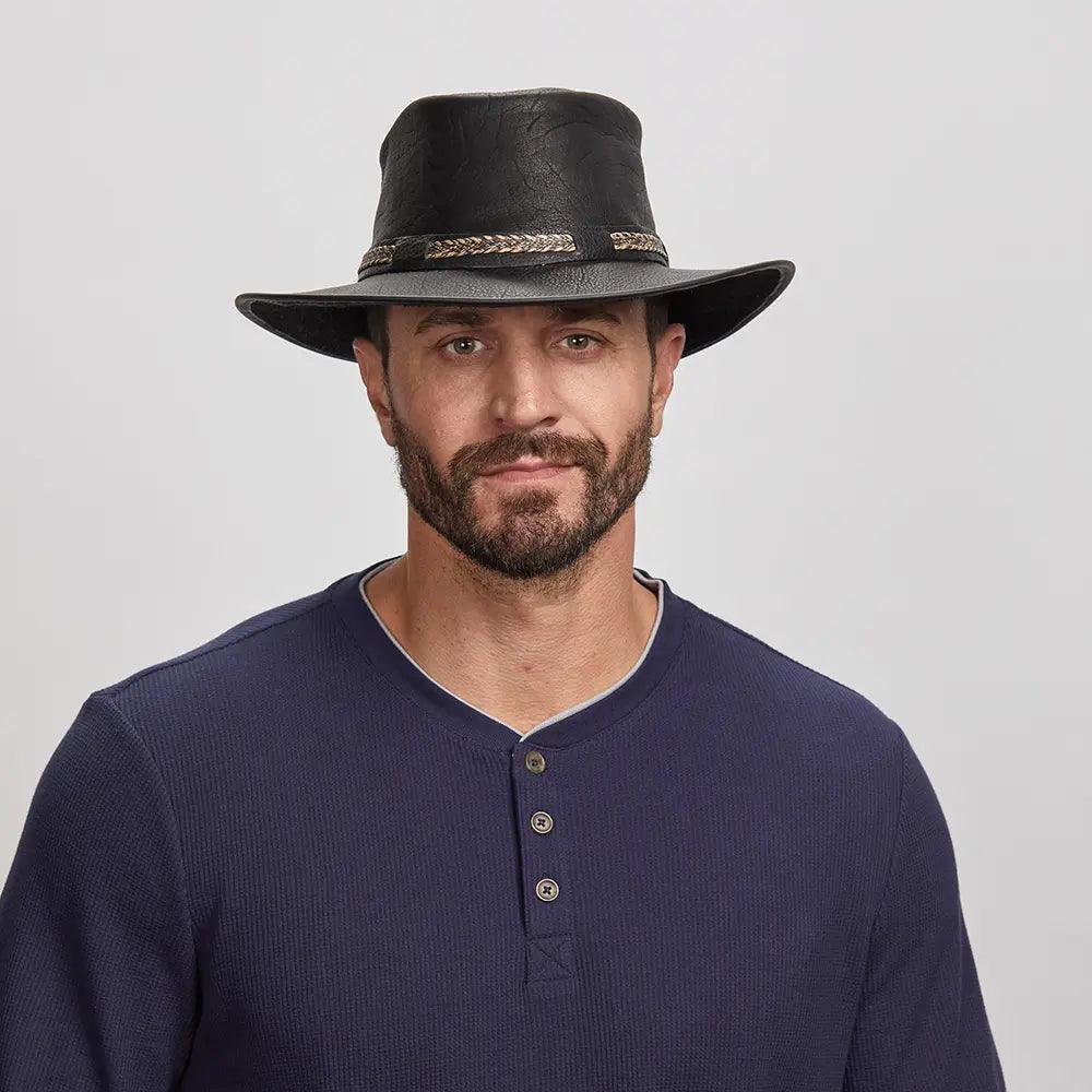 American hat makers Cyclone | Leather Cowboy Hat