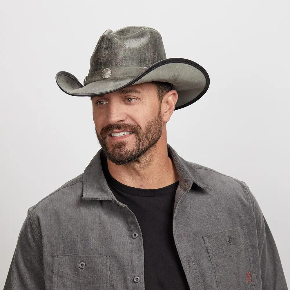American hat makers Cyclone | Leather Cowboy Hat