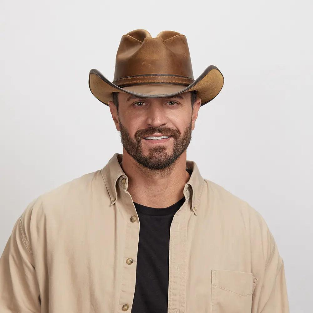 American hat makers Cyclone | Leather Cowboy Hat