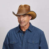 American hat makers Cyclone | Leather Cowboy Hat