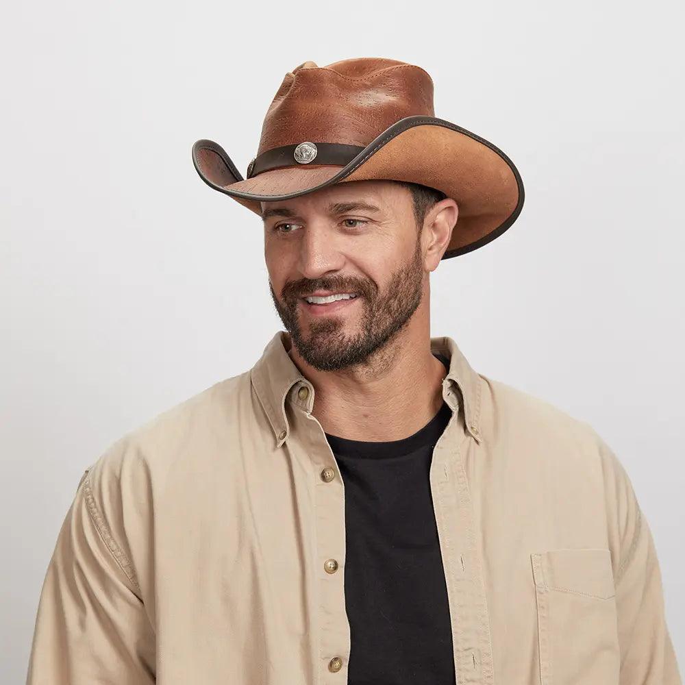American hat makers Cyclone | Leather Cowboy Hat