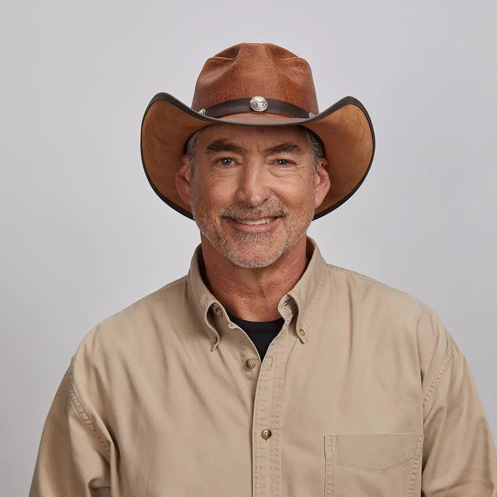 American hat makers Cyclone | Leather Cowboy Hat