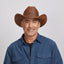 American hat makers Gorge | Mens Leather Cattleman Cowboy Hat with Leather Hat Band