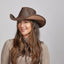 American hat makers Hollywood | Womens Leather Cowgirl Hat