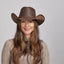 American hat makers Hollywood | Womens Leather Cowgirl Hat