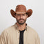 American hat makers Hollywood | Mens Leather Cowboy Hat