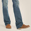 Ariat R.E.AL. Mid rise stretch icon stackable straight leg jean for ladies - HorseworldEU