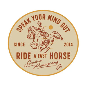 Sendero fast horse sticker