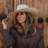 Sandoval Comala wide brim cowboy straw hat for ladies